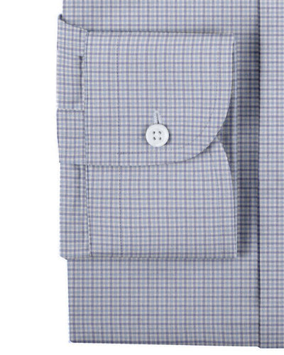 Albini: Light Blue Tattersall Checks
