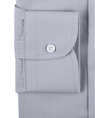 Albini: Baby Blue Self Alternate Stripe