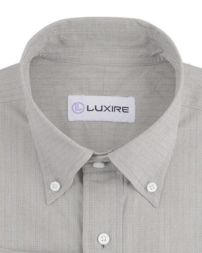 Ecru White Dress Stripes Linen