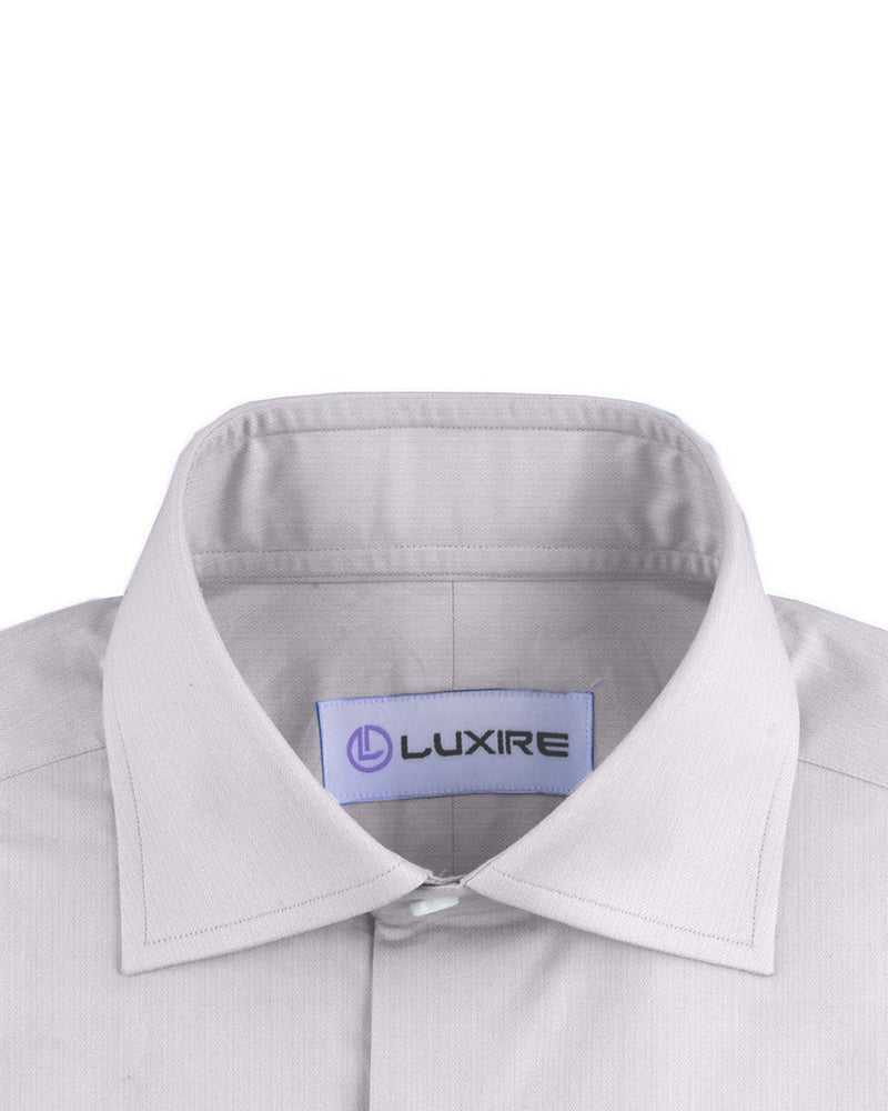 Chemise d'affaires : Micro-chevrons blancs
