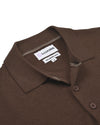 EZS Merino-Wollpolo, braun, langärmlig