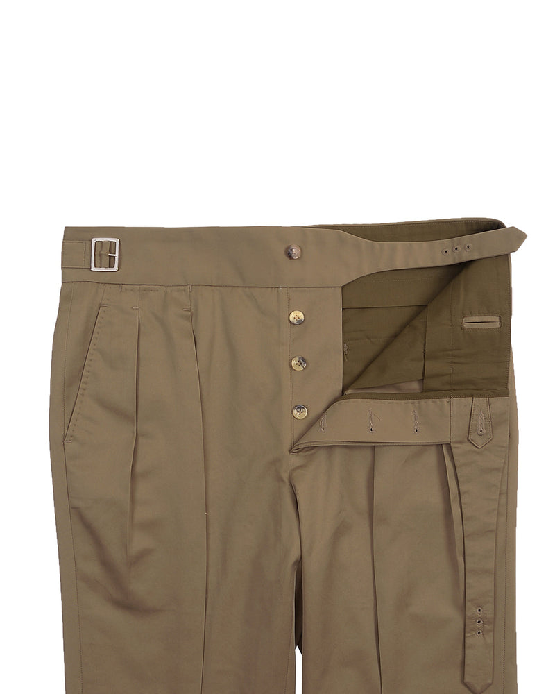 Gurkha Pant in British Khaki Twill