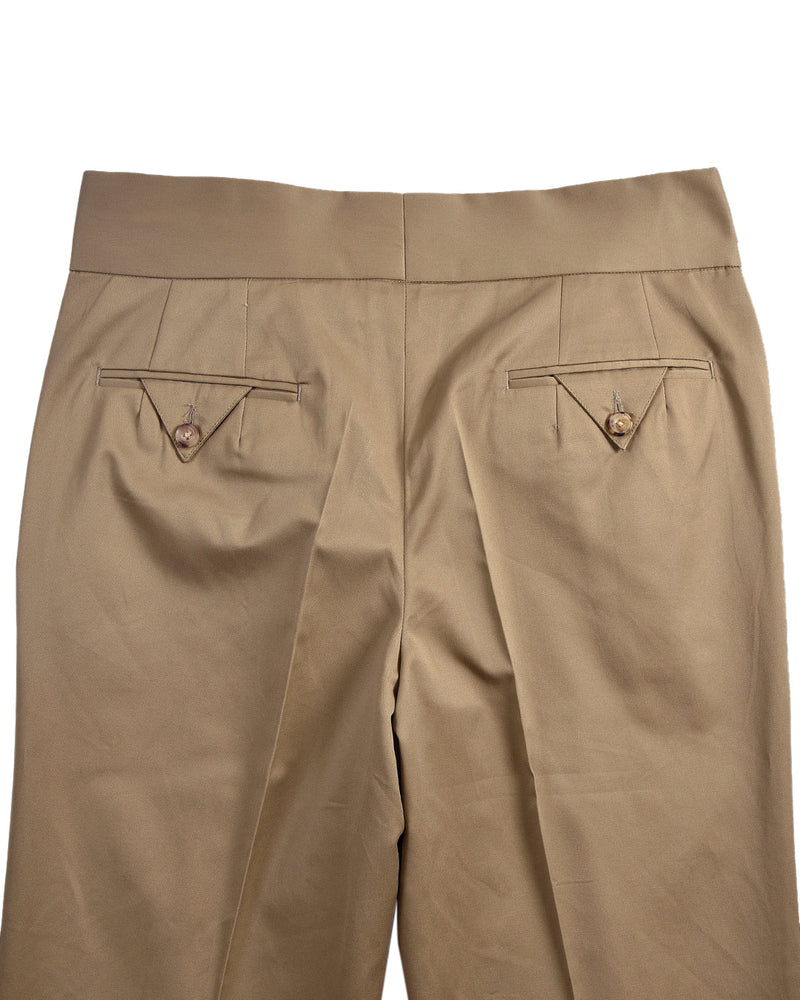 Pantalon Gurkha en sergé de coton : beige fossile sable