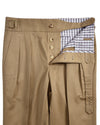 Pantalon Gurkha en sergé de coton : beige fossile sable