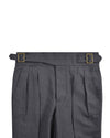 Gurkha-Hose aus Dugdale New Fine Kammgarn-Tropenwolle - Grau