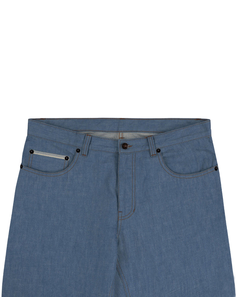 Light Blue Selvedge Jeans - 13 Oz