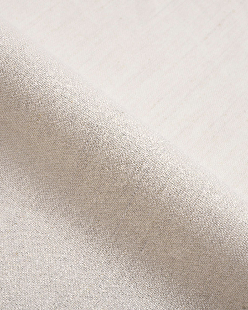 Gurkha-Hose aus Leinen-Baumwoll-Canvas in gebrochenem Weiß