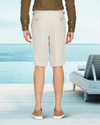 Leinen-Baumwoll-Leinwand: Jute Braune Shorts