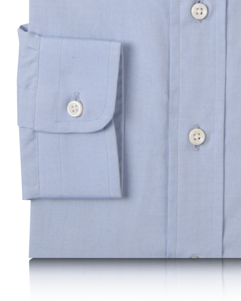 Blaues Pinpoint-Oxford-Hemd