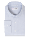 Oxford-Hemd mit Kornblumenkleid und Streifen