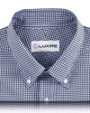 Oxford-blaues Gingham-Karohemd