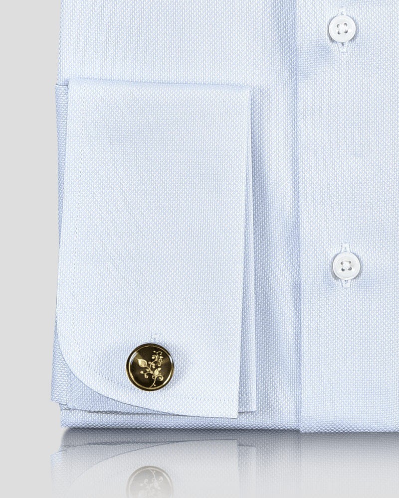 Brembana Business Blue Royal Oxford: 2-lagiges Giza-Hemd
