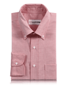 Klassisches rotes Oxford-Hemd