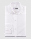 Brembana 2-lagiges Giza White Pinpoint Oxford-Hemd