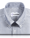 Navy Candy Stripes Pinpoint Oxford-Hemd
