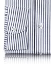 Navy Candy Stripes Pinpoint Oxford-Hemd