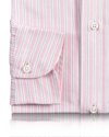 Alumo Oxford Soft Pink und Navy Alternate Stripes