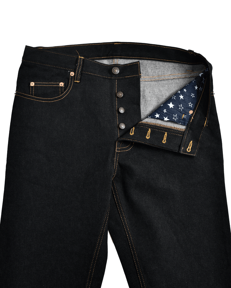 Jean indigo brut