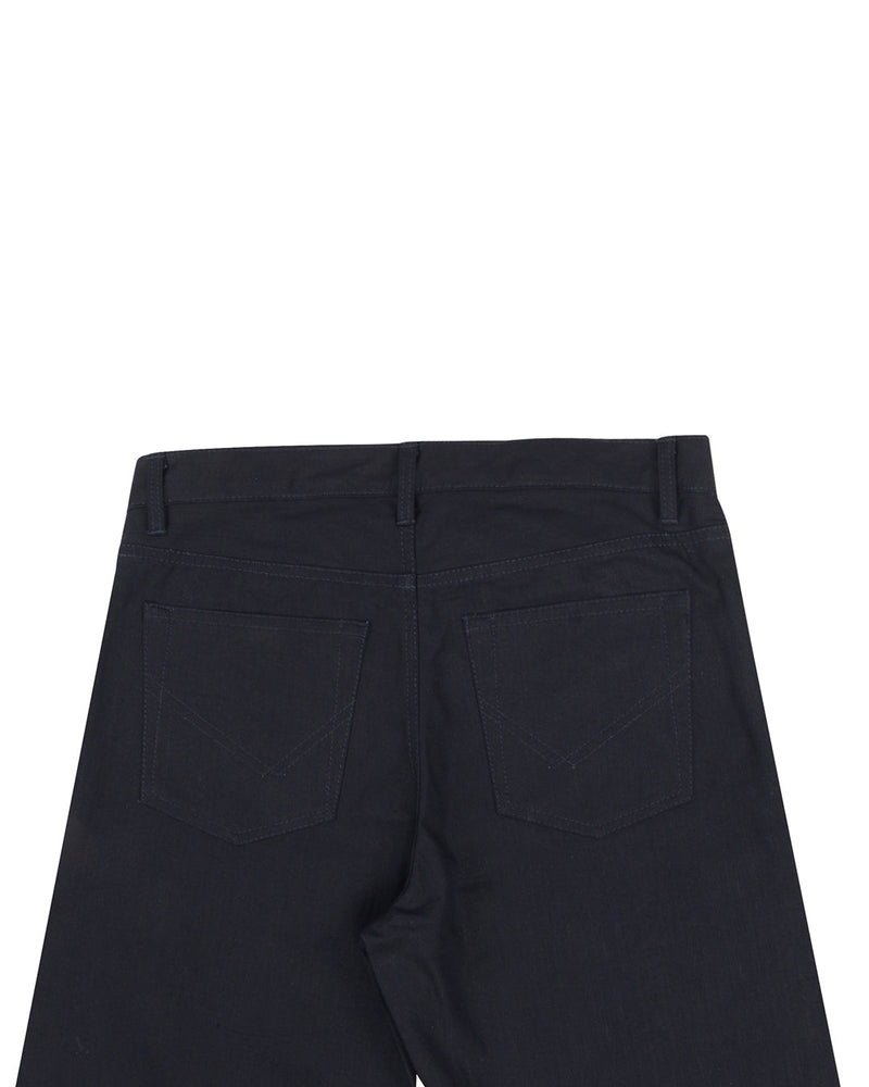 Chino "Jeans" mit weicher Webkante in Marineblau
