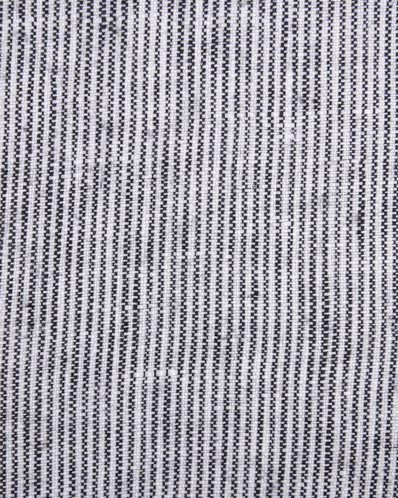 Linen: Black White Dress Stripes