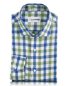 Grün-blaues Gingham-Hemd