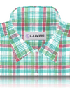 Green Red Madras Linen Shirt