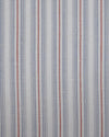 Cotton Linen: Blue Red Alternate Stripes