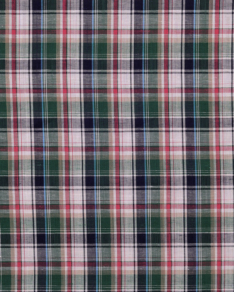 Summer: Red Green Navy White Madras
