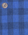 Linen: Shark Blue Casual Gingham