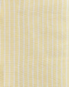 Coton et lin : rayures blanches fines sur fond jaune pastel
