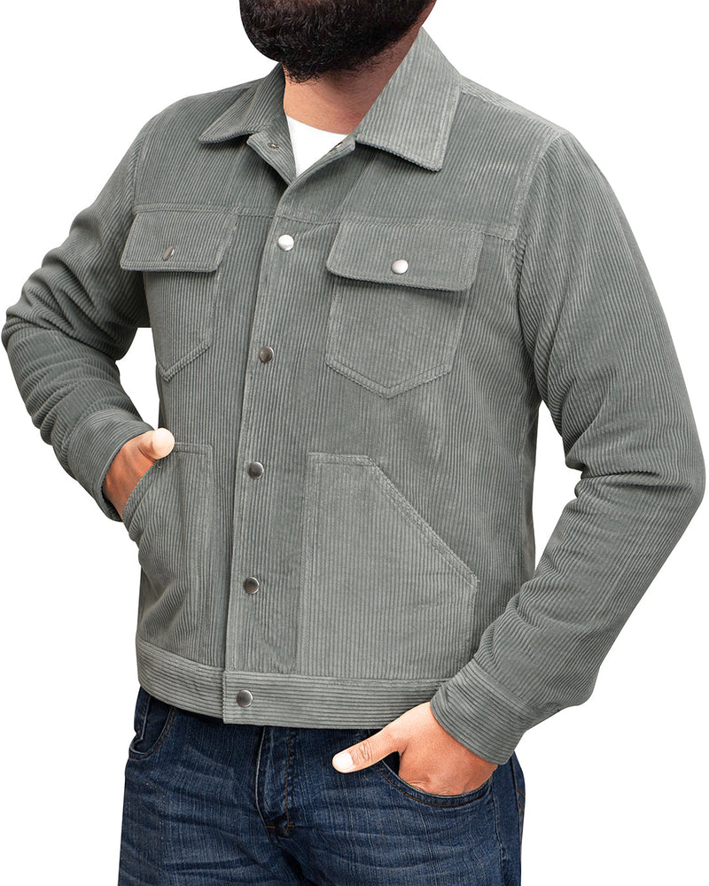 Modrone Duck-Egg-Cordjacke