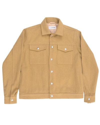 Luxire Camel Wool Shirt Jacket