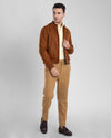 VBC: Hemdjacke aus braunem Flanell aus 100 % Wolle