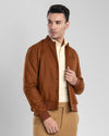 VBC: Hemdjacke aus braunem Flanell aus 100 % Wolle