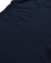 Marineblaues Langarm-Poloshirt aus Merinowolle von EZS