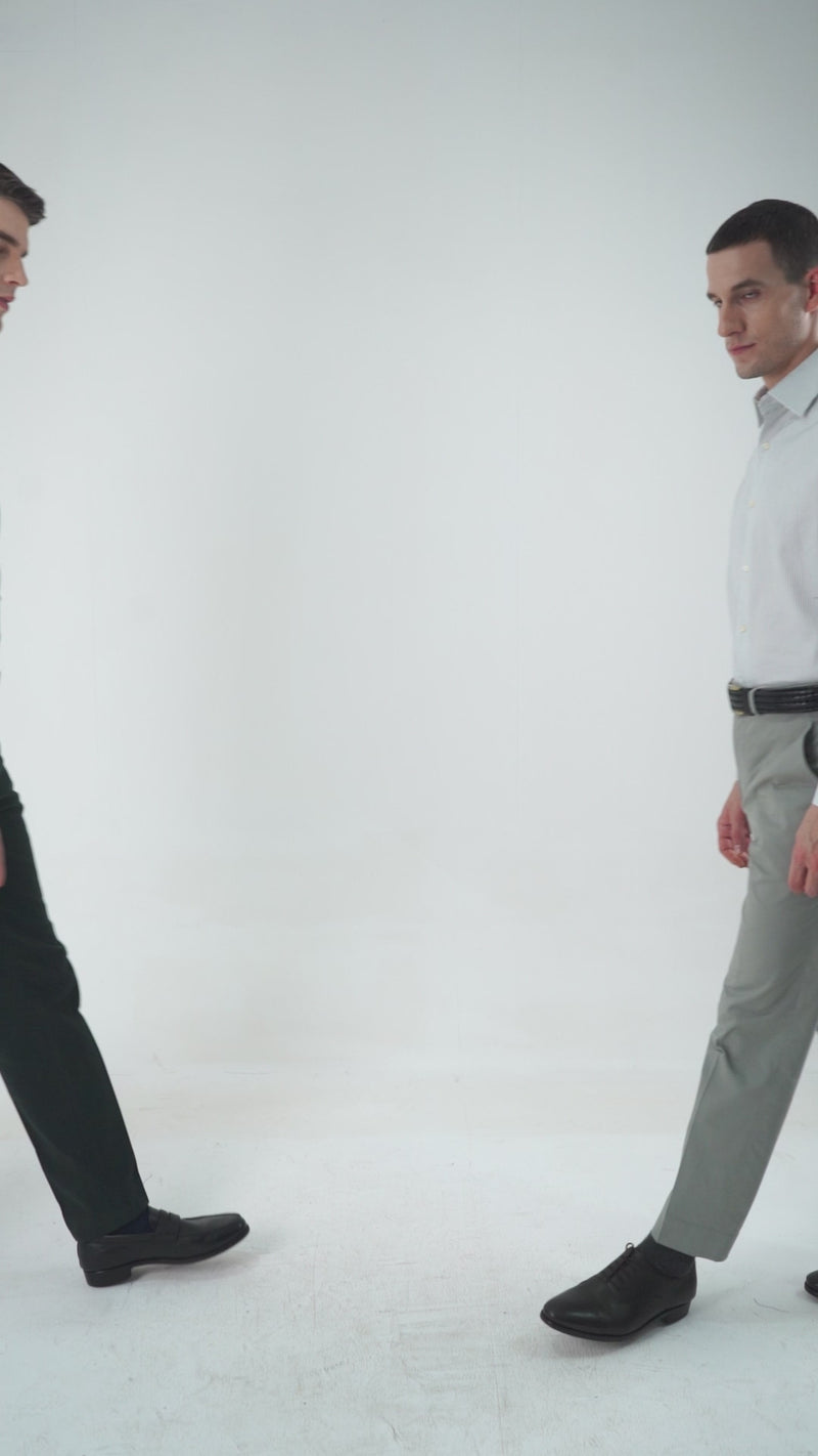 Monti White & Black Pin Stripes Shirt