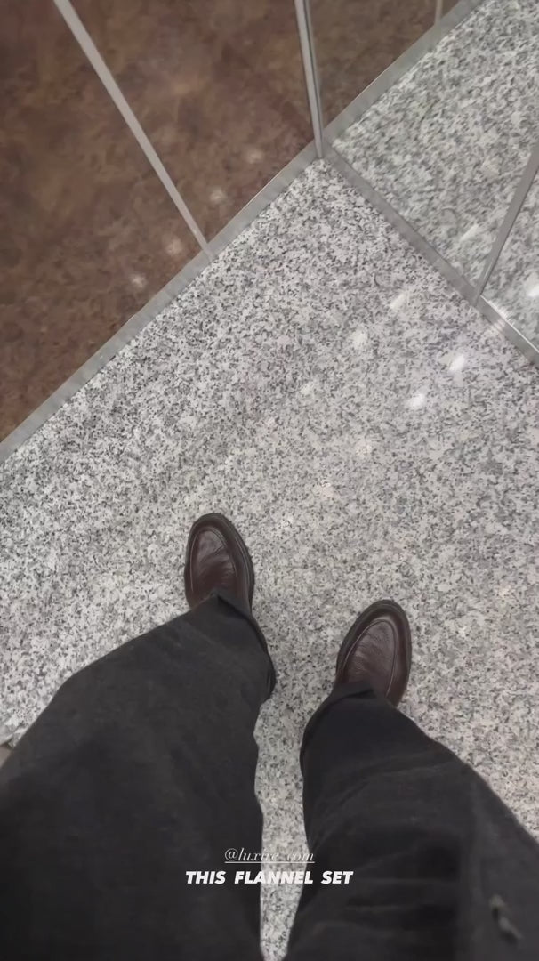 Shirt Jacket in Charcoal Grey Wool