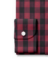 Freitagshemd: Rubinroter schwarzer Makro-Gingham