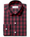 Freitagshemd: Rubinroter schwarzer Makro-Gingham