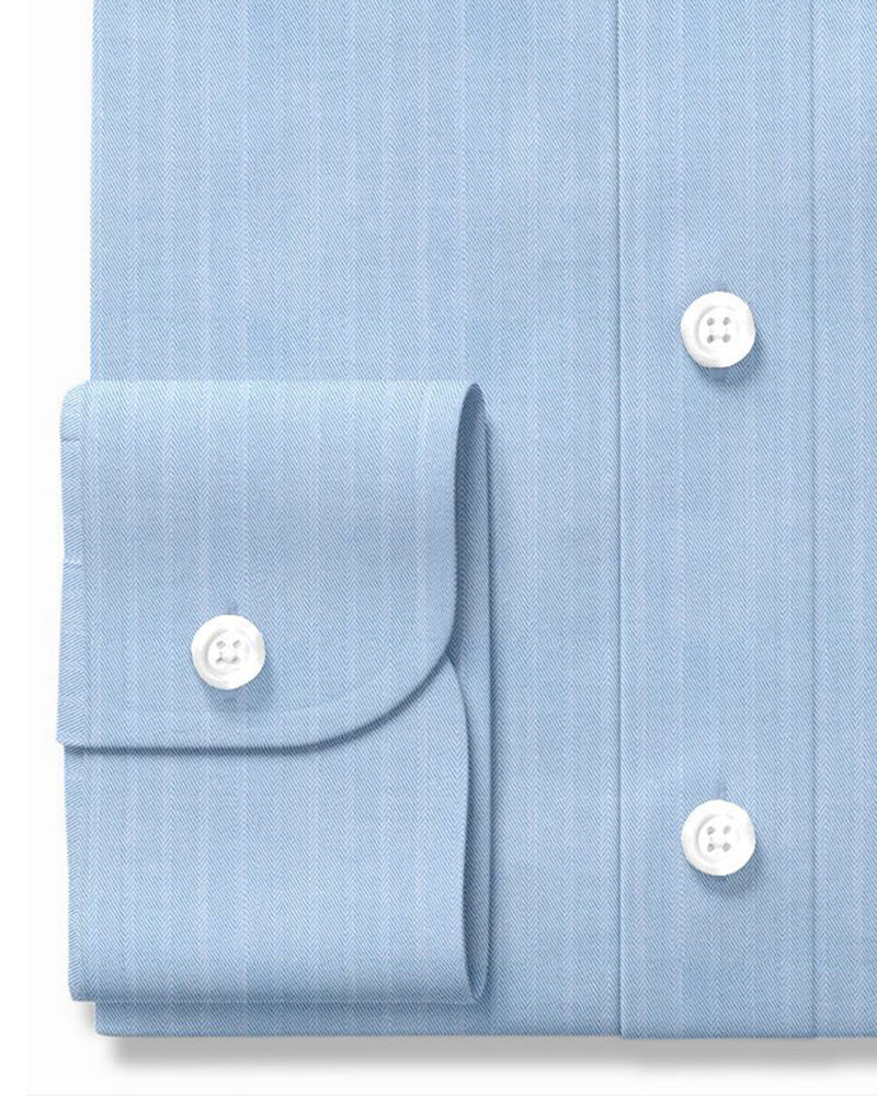 Hellblauer Dobby-Chambray