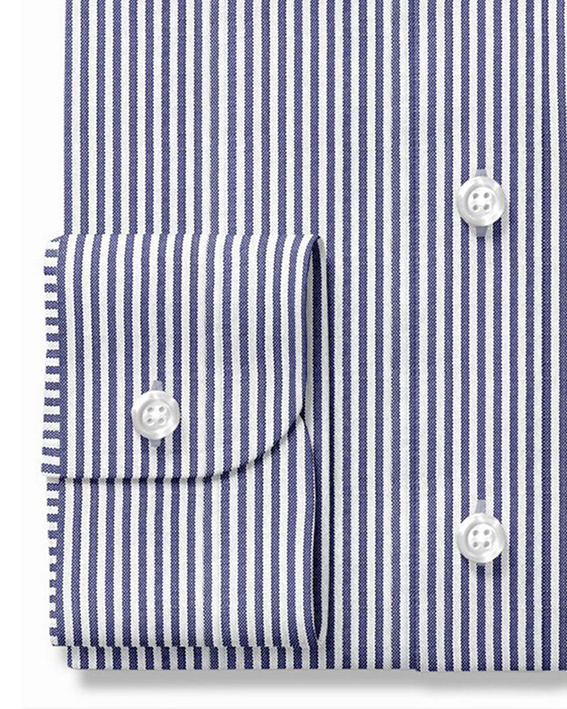 Dark Navy Oxford Stripe