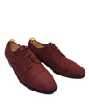 Nubuck Captoe Derby Burgundy