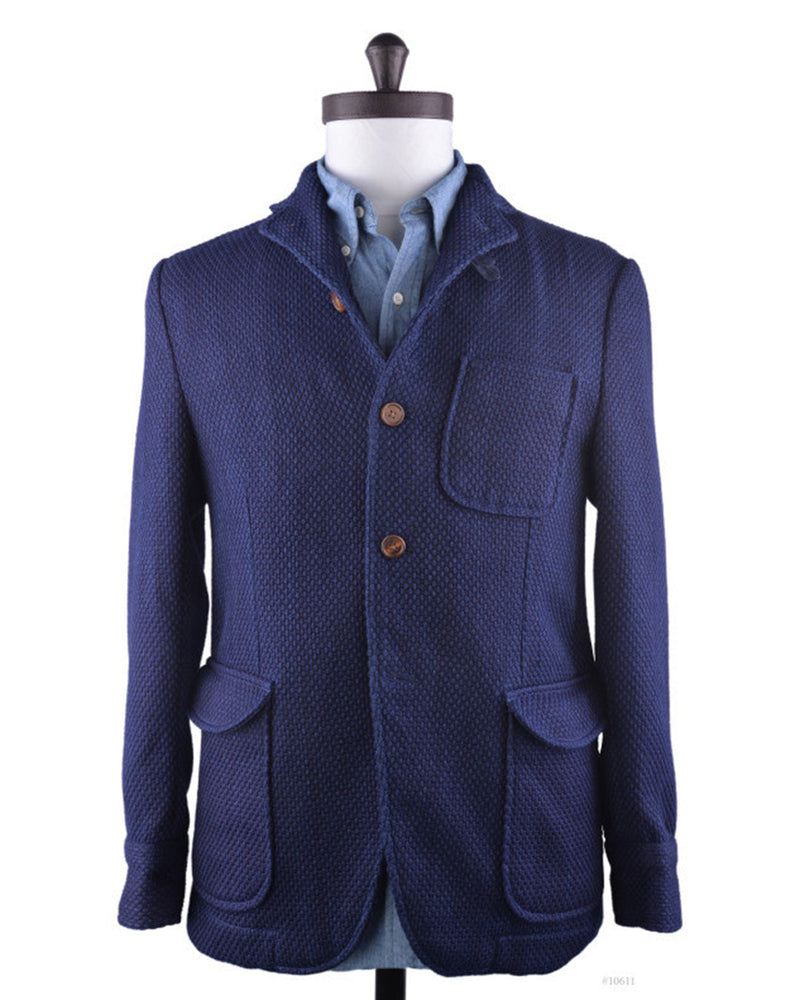 Indigo schwere Sashiko-Jacke