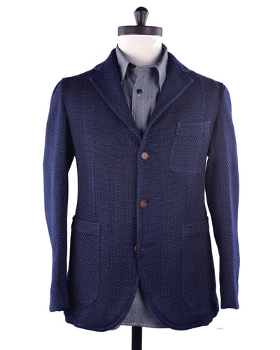 Indigo schwere Sashiko-Jacke