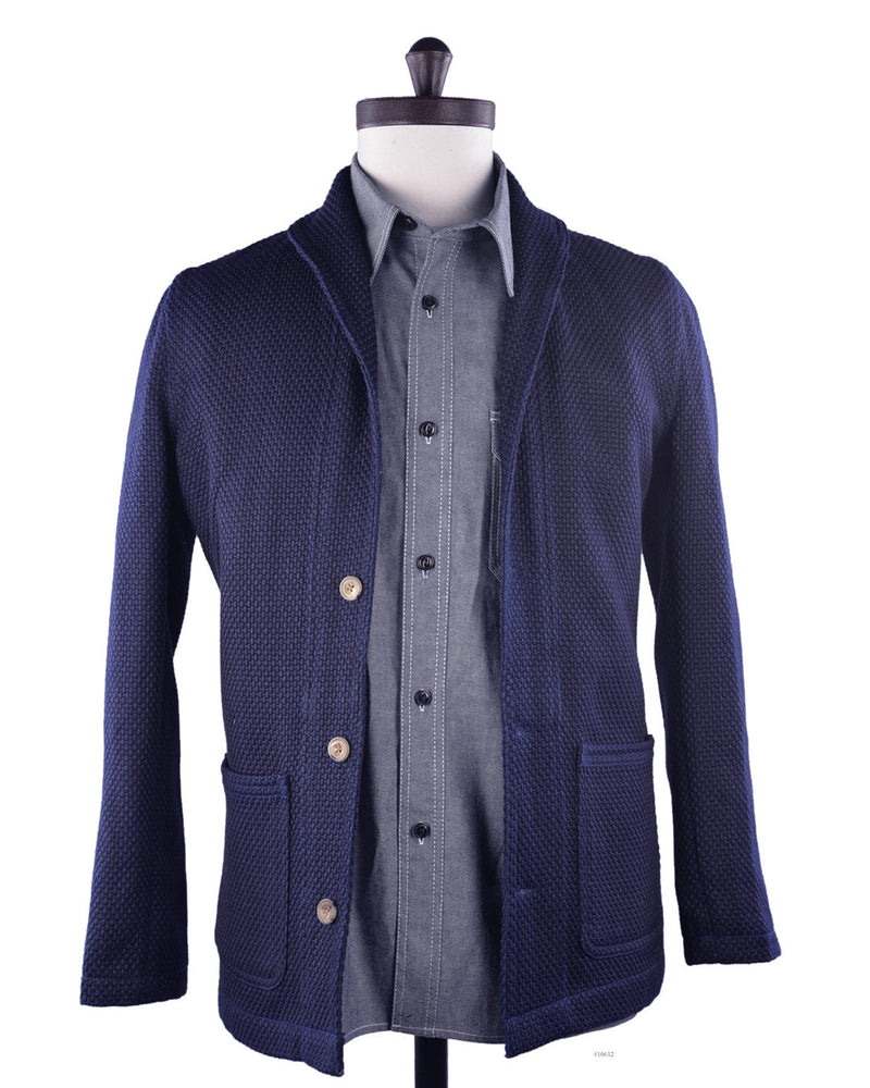 Indigo schwere Sashiko-Jacke