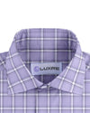 Purple Black Tattersall Twill