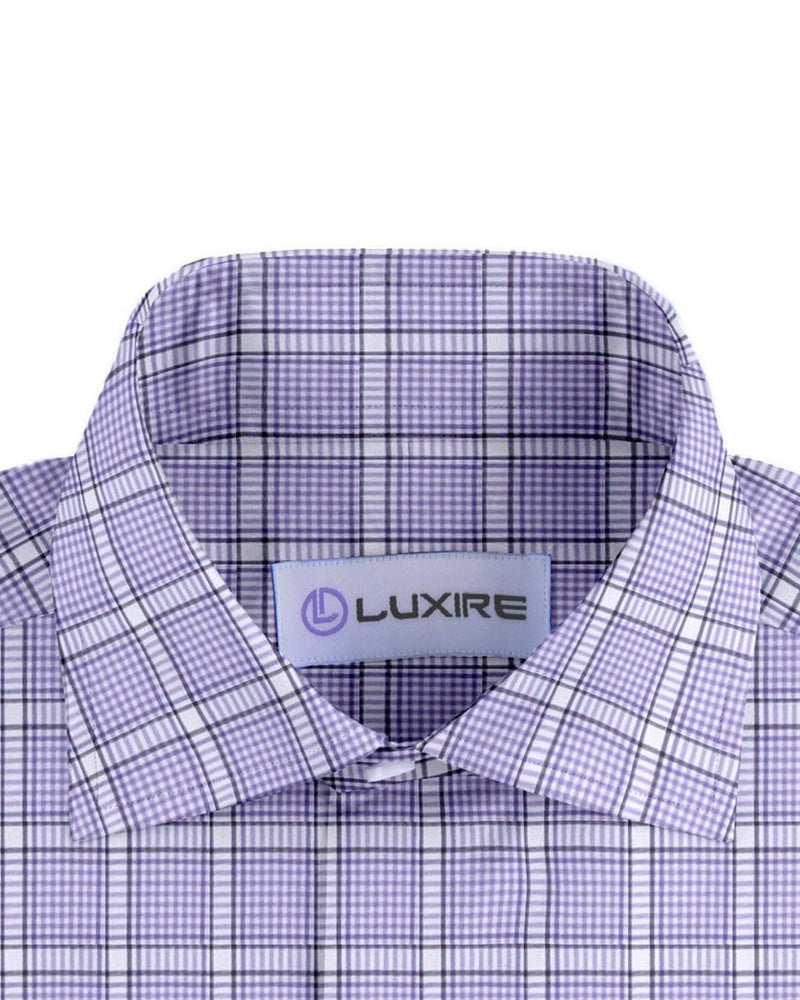 Purple Black Tattersall Twill