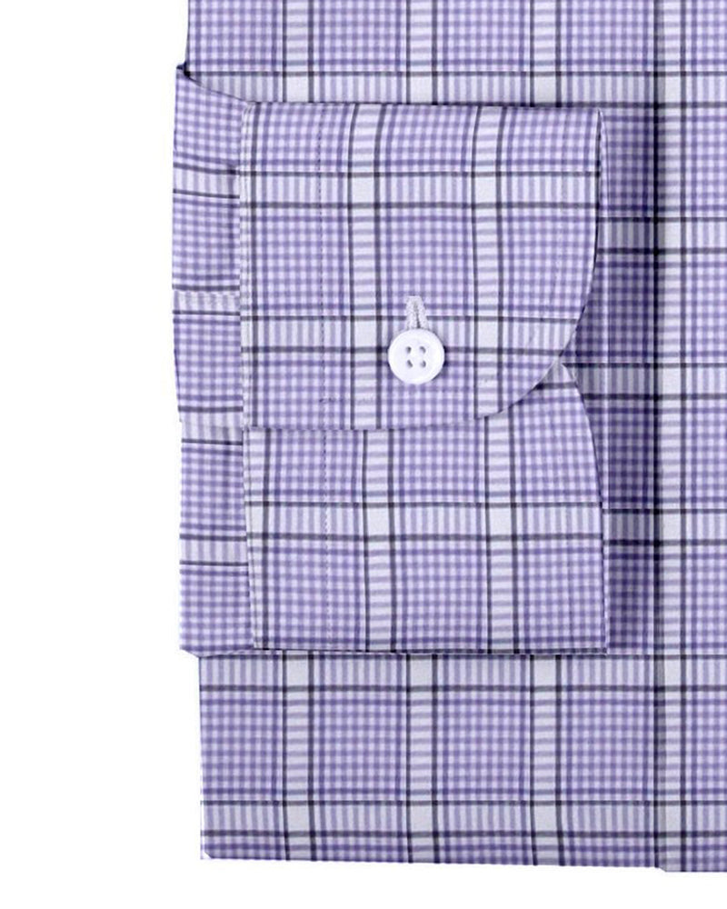 Purple Black Tattersall Twill