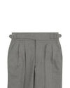 Gurkha Pant in EThomas Wool Cashmere: Light Grey Wool