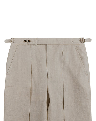 100% Linen Suiting Ecru